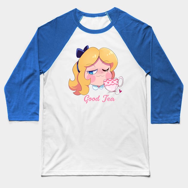 Good Tea Baseball T-Shirt by princessmisery